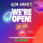 GTA Vapes Kennedy – 20% Off In-Store Coupon (Free Download)